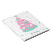 Bloc-notes de professeur Noël Fleurs Étoiles Aquar (Incliné)
