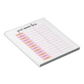 Bloc-notes de programme quotidien personnalisé (Incliné)