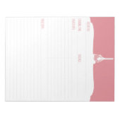 Bloc-notes de recette de cuisson à glaçage rose (Devant)