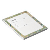 Bloc-notes de recette de papier marbré antique (Incliné)