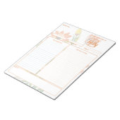 Bloc-notes de recette personnalisable anémone bota (Incliné)