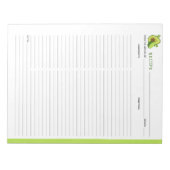 Bloc-notes de recettes culinaires Avocado (Devant)