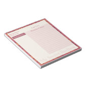 Bloc-notes de recettes en rétro automne (Incliné)