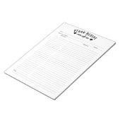 Bloc-notes de recettes végétaliennes minimalistes (Incliné)