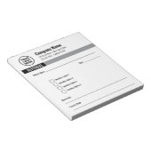 Bloc-notes de recommandation modifiable (Incliné)