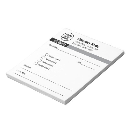 Bloc-notes de recommandation modifiable (Tourné)