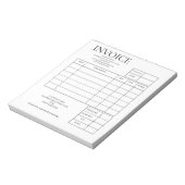 Bloc-notes de reçu de facture personnalisé pour pe (Tourné)