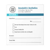 Bloc-notes de référence pour esthétique modifiable (Devant)