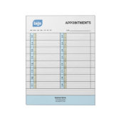 Bloc-notes de rendez-vous professionnels avec logo (Tourné)