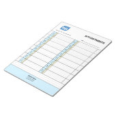 Bloc-notes de rendez-vous professionnels avec logo (Incliné)