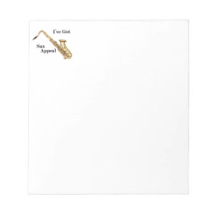 Bloc-notes de saxophone