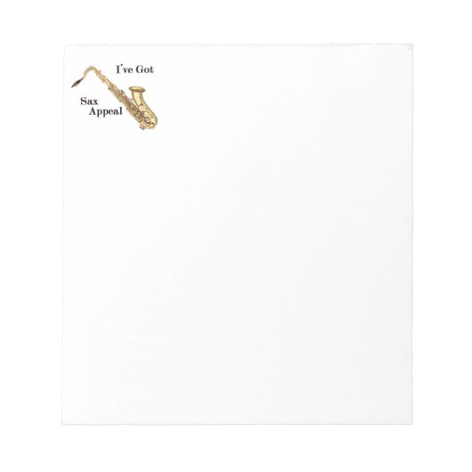 Bloc-notes de saxophone (Devant)