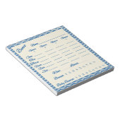 bloc-notes de score bunco - motif Chevron (Incliné)