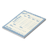 bloc-notes de score bunco - motif Chevron (Tourné)
