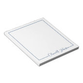 Bloc-notes de script moderne simple et élégant (Incliné)