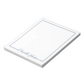 Bloc-notes de script moderne simple et élégant (Tourné)
