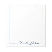 Bloc-notes de script moderne simple et élégant (Devant)