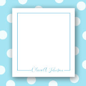 Bloc-notes de script moderne simple et élégant