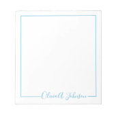 Bloc-notes de script moderne simple et élégant (Devant)