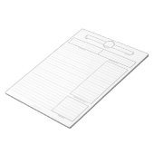 Bloc-notes de session pour joueur de D&D (Incliné)