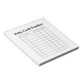 Bloc-notes de suivi de petite caisse (Incliné)