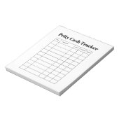 Bloc-notes de suivi de petite caisse (Tourné)