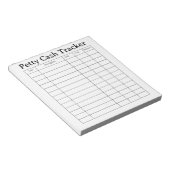 Bloc-notes de suivi de petite caisse (Incliné)