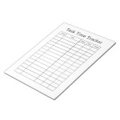 Bloc-notes de suivi des tâches temporelles (Incliné)