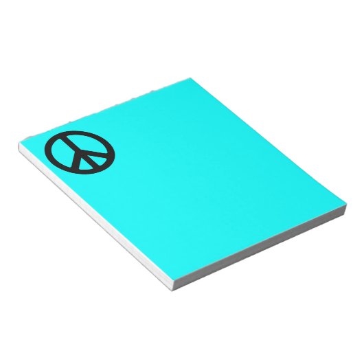 Bloc-notes de symbole de paix (Incliné)
