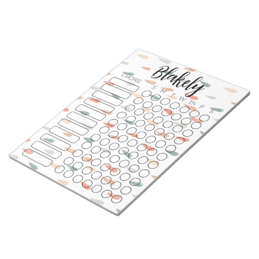 Bloc-notes de tableau de tâches (Incliné)