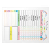 Bloc-notes de tableau de tâches pour enfants et li (Devant)