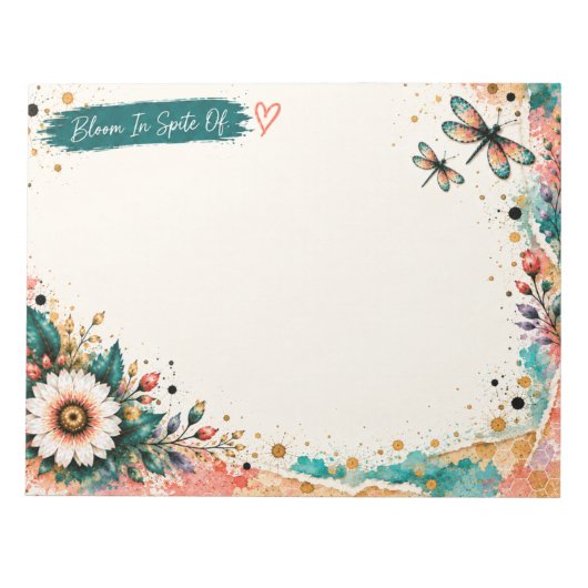 Bloc-notes de taille standard 11x8,5 (Devant)