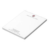 Bloc-notes de téléchargement d'adresses et de logo (Tourné)