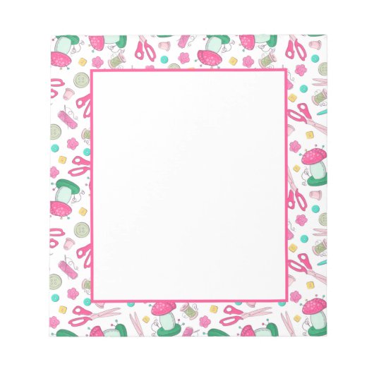 Bloc-notes de temps de couture (Devant)