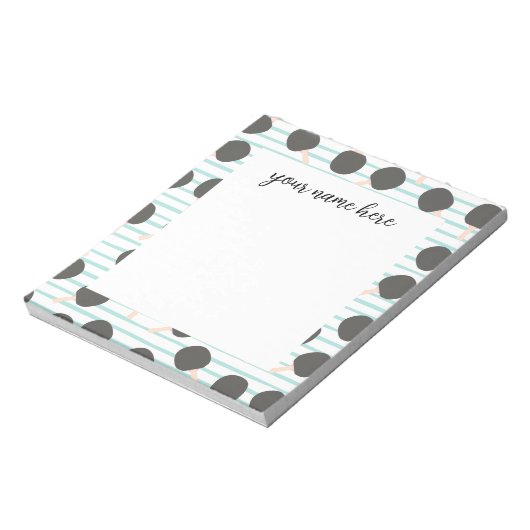 Bloc-notes de tennis de table personnalisé (Tourné)