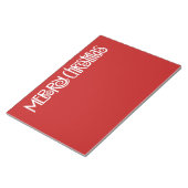 Bloc-notes de texte blanc de Noël (Incliné)