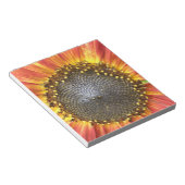 Bloc-notes de tournesol rouge et jaune (Incliné)