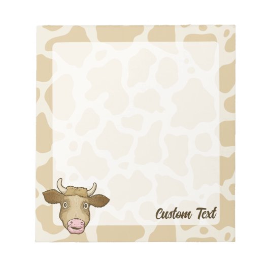 Bloc-notes de vache surpris (Devant)