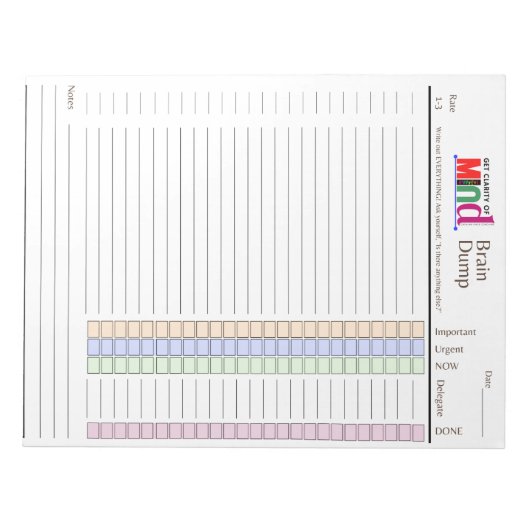 Bloc-notes de vidage du cerveau (Devant)