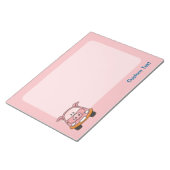 Bloc-notes de voiture de dessin animé de cochon (Incliné)