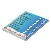 Bloc-notes de vote pour pain d'épice sonore Bleu (Tourné)