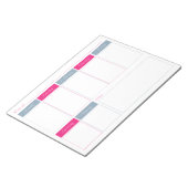 Bloc-notes déchirant Planificateur hebdomadaire Ro (Incliné)