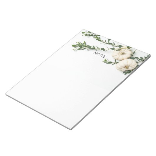 Bloc-notes d'écriture de notes d'automne (Incliné)