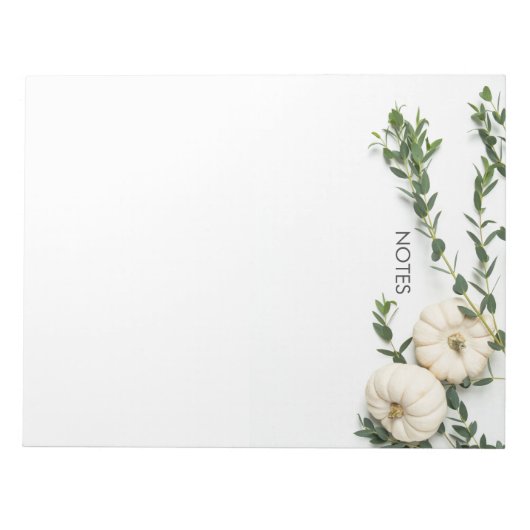 Bloc-notes d'écriture de notes d'automne (Devant)