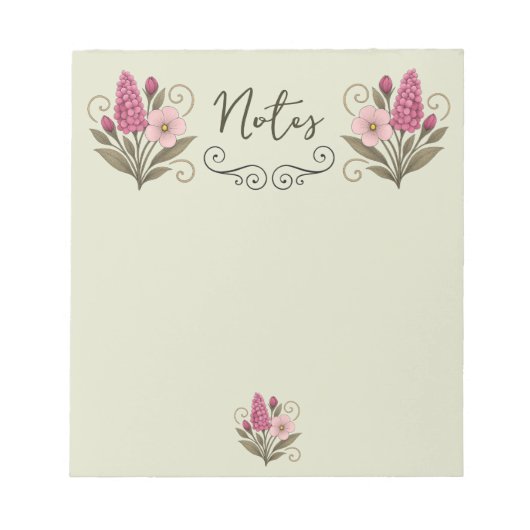 Bloc-notes Delicate Flower Notepad (Devant)