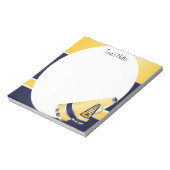 Bloc-notes d'encouragement bleu et jaune (Tourné)