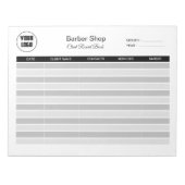 Bloc-notes d'enregistrement client Barbershop (Devant)