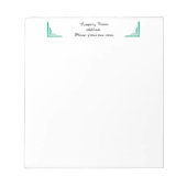 Bloc-notes d'entreprise Turquoise Corner personnal (Devant)