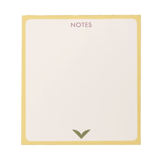 bloc-notes design moderne (Devant)