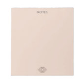 bloc-notes design rose moderne (Devant)